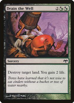 2008 Magic the Gathering Eventide #121 Drain the Well Front