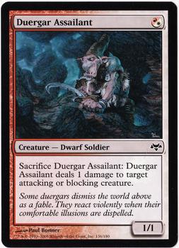 2008 Magic the Gathering Eventide #136 Duergar Assailant Front