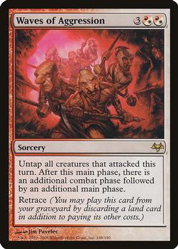 2008 Magic the Gathering Eventide #148 Waves of Aggression Front