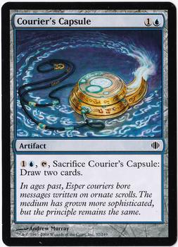 2008 Magic the Gathering Shards of Alara #37 Courier's Capsule Front