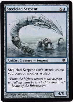 2008 Magic the Gathering Shards of Alara #59 Steelclad Serpent Front