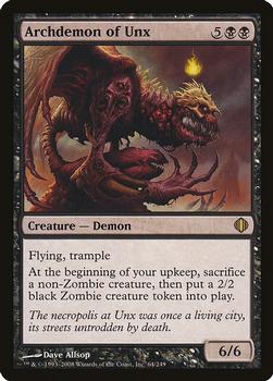 2008 Magic the Gathering Shards of Alara #64 Archdemon of Unx Front