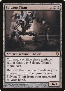 2008 Magic the Gathering Shards of Alara #84 Salvage Titan Front