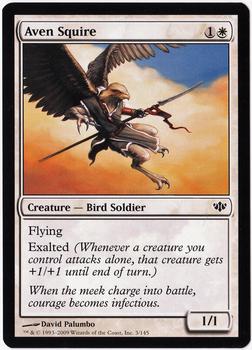 2009 Magic the Gathering Conflux #3 Aven Squire Front
