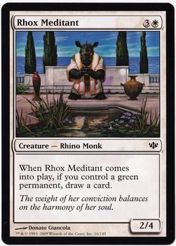 2009 Magic the Gathering Conflux #16 Rhox Meditant Front