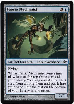 2009 Magic the Gathering Conflux #27 Faerie Mechanist Front