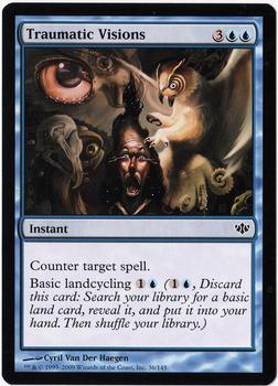 2009 Magic the Gathering Conflux #36 Traumatic Visions Front