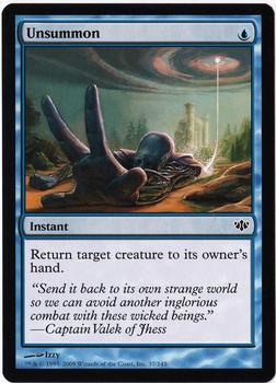 2009 Magic the Gathering Conflux #37 Unsummon Front