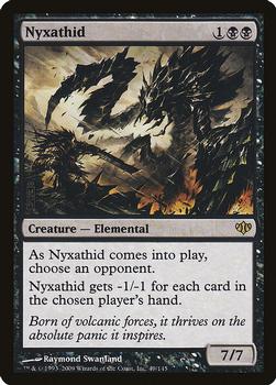 2009 Magic the Gathering Conflux #49 Nyxathid Front