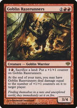 2009 Magic the Gathering Conflux #64 Goblin Razerunners Front