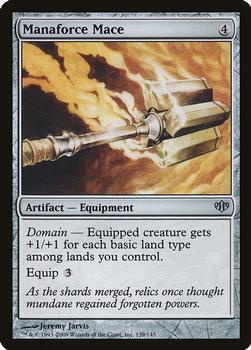 2009 Magic the Gathering Conflux #139 Manaforce Mace Front