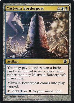 2009 Magic the Gathering Alara Reborn #27 Mistvein Borderpost Front