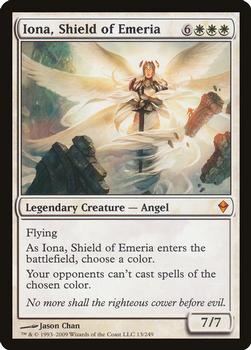 2009 Magic the Gathering Zendikar #13 Iona, Shield of Emeria Front