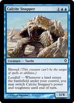 2010 Magic the Gathering Worldwake #25 Calcite Snapper Front
