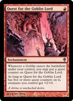 2010 Magic the Gathering Worldwake #86 Quest for the Goblin Lord Front