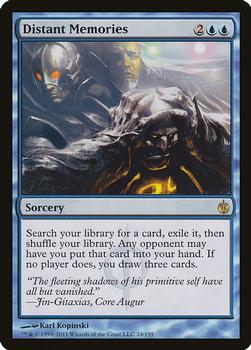 2011 Magic the Gathering Mirrodin Besieged #24 Distant Memories Front