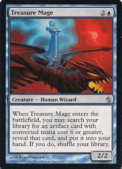 2011 Magic the Gathering Mirrodin Besieged #34 Treasure Mage Front