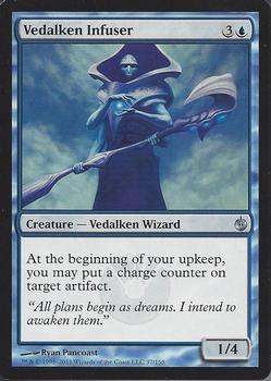2011 Magic the Gathering Mirrodin Besieged #37 Vedalken Infuser Front
