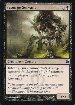 2011 Magic the Gathering Mirrodin Besieged #54 Scourge Servant Front