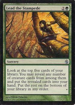 2011 Magic the Gathering Mirrodin Besieged #82 Lead the Stampede Front