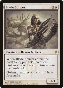 2011 Magic the Gathering New Phyrexia #4 Blade Splicer Front