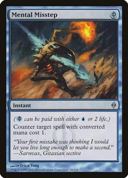 2011 Magic the Gathering New Phyrexia #38 Mental Misstep Front