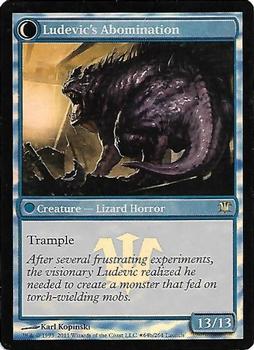 2011 Magic the Gathering Innistrad #64 Ludevic's Test Subject / Ludevic's Abomination Back