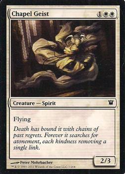 2011 Magic the Gathering Innistrad #7 Chapel Geist Front