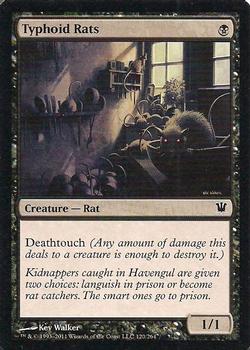 2011 Magic the Gathering Innistrad #120 Typhoid Rats Front