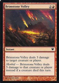 2011 Magic the Gathering Innistrad #132 Brimstone Volley Front