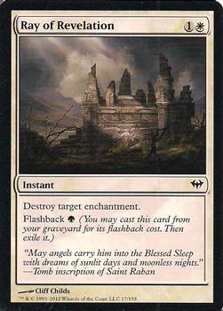 2012 Magic the Gathering Dark Ascension #17 Ray of Revelation Front
