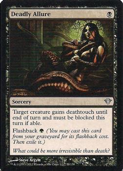 2012 Magic the Gathering Dark Ascension #58 Deadly Allure Front