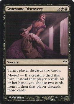 2012 Magic the Gathering Dark Ascension #66 Gruesome Discovery Front