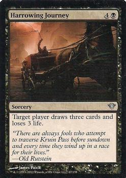 2012 Magic the Gathering Dark Ascension #67 Harrowing Journey Front