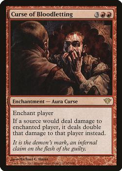 2012 Magic the Gathering Dark Ascension #85 Curse of Bloodletting Front