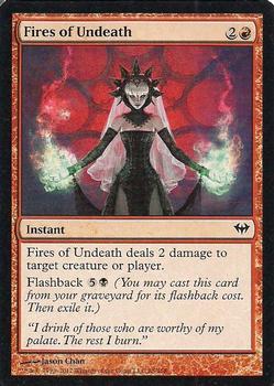 2012 Magic the Gathering Dark Ascension #88 Fires of Undeath Front