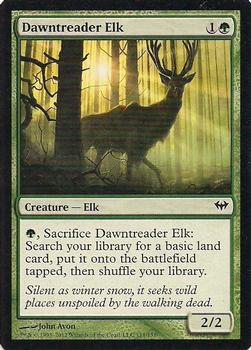 2012 Magic the Gathering Dark Ascension #111 Dawntreader Elk Front