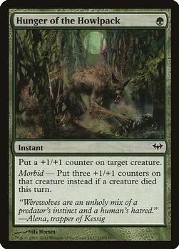 2012 Magic the Gathering Dark Ascension #119 Hunger of the Howlpack Front
