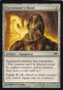 2012 Magic the Gathering Dark Ascension #148 Executioner's Hood Front
