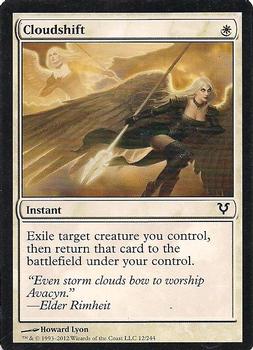2012 Magic the Gathering Avacyn Restored #12 Cloudshift Front