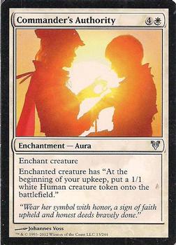 2012 Magic the Gathering Avacyn Restored #13 Commander's Authority Front