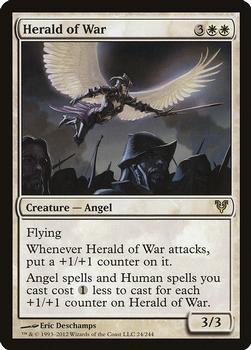 2012 Magic the Gathering Avacyn Restored #24 Herald of War Front