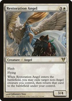 2012 Magic the Gathering Avacyn Restored #32 Restoration Angel Front