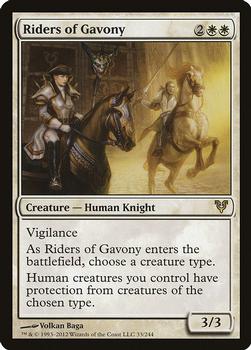2012 Magic the Gathering Avacyn Restored #33 Riders of Gavony Front