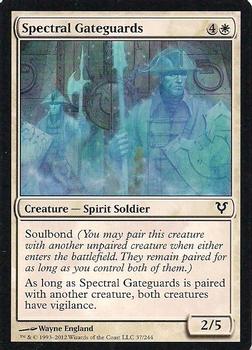 2012 Magic the Gathering Avacyn Restored #37 Spectral Gateguards Front
