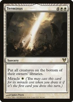 2012 Magic the Gathering Avacyn Restored #38 Terminus - Sorcery Front