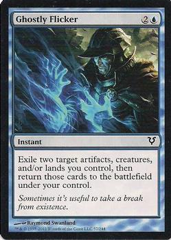 2012 Magic the Gathering Avacyn Restored #57 Ghostly Flicker Front