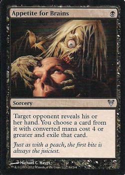 2012 Magic the Gathering Avacyn Restored #84 Appetite for Brains Front