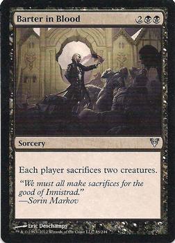 2012 Magic the Gathering Avacyn Restored #85 Barter in Blood Front