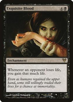 2012 Magic the Gathering Avacyn Restored #102 Exquisite Blood Front